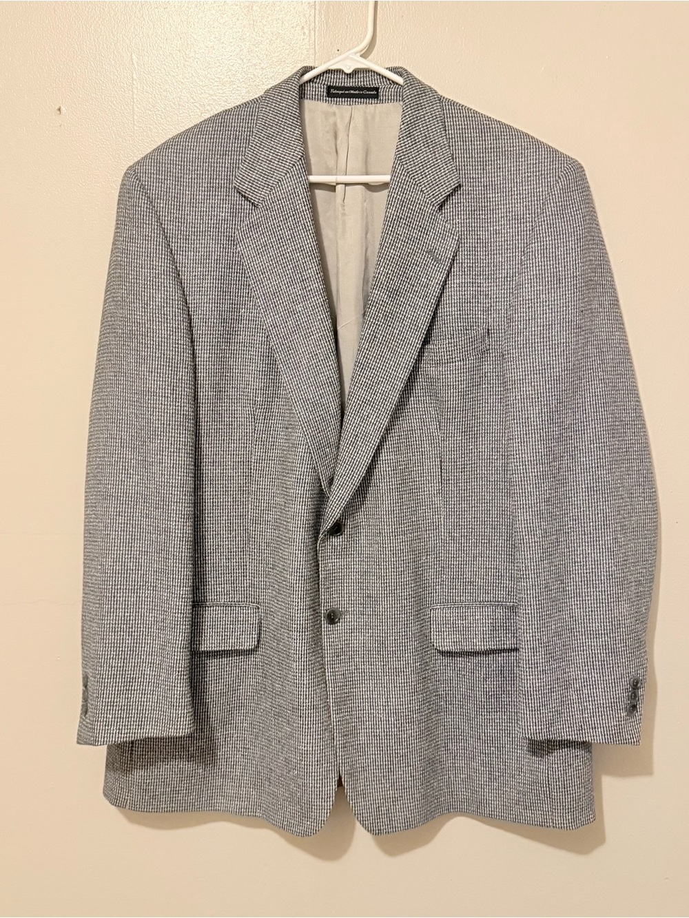 Classic Men’s Gray Patterned Blazer - Moores